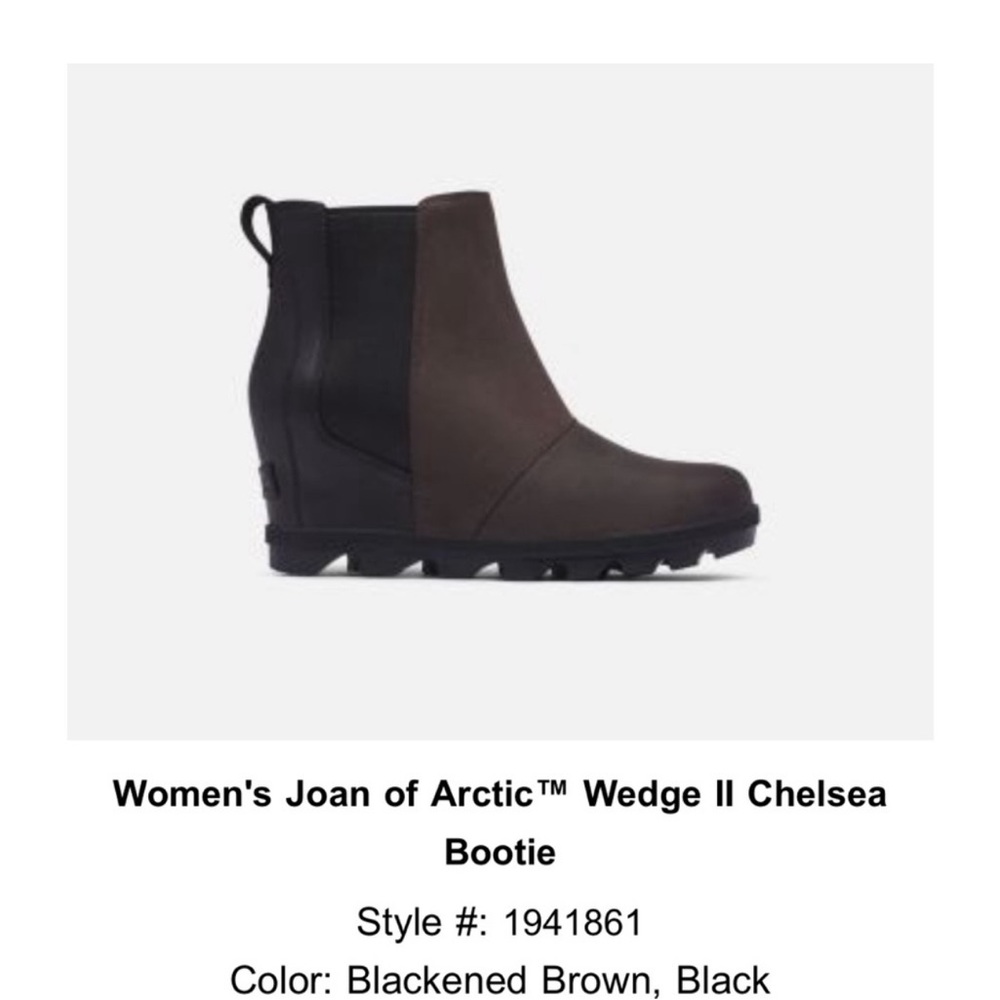 Sorel  Women’s Joan of Artic Wedge ll Chelsea Bootie - Size 7.5
